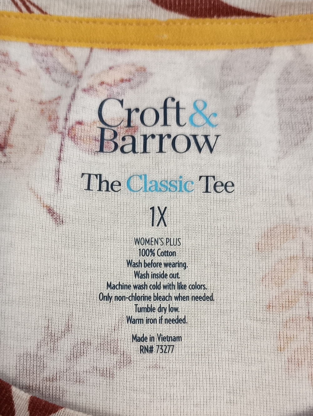 Women's Size 1X 100% COTTON Classic Long sleeve Tee Fall Autumn - Picture 5 of 7